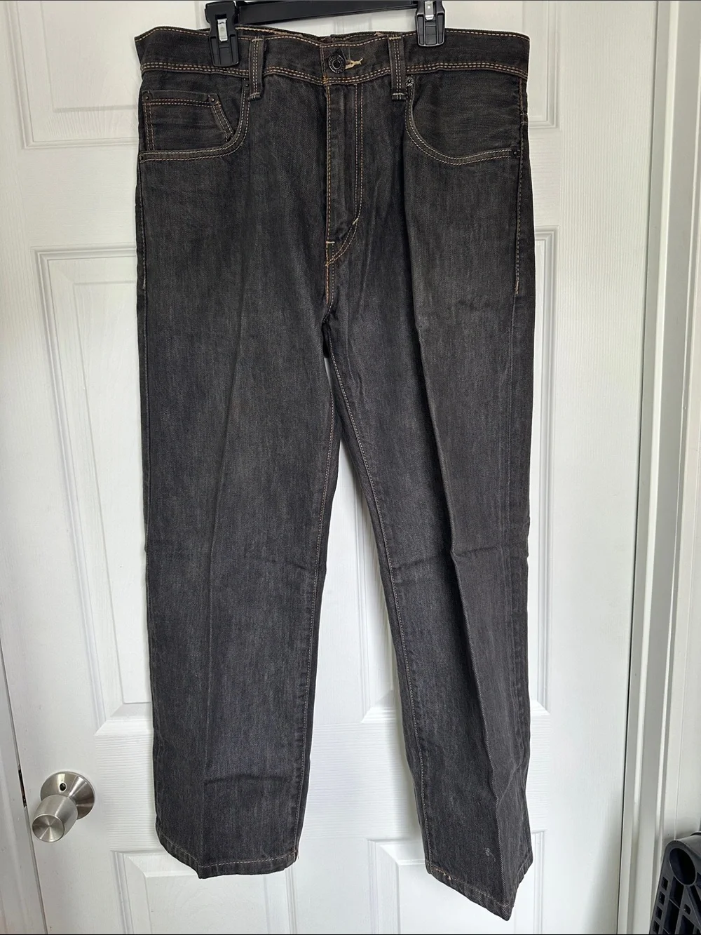 Levi's Men's Dark Gray Straight Jeans